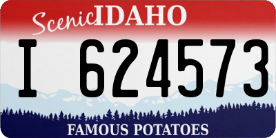 ID license plate I624573