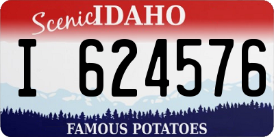 ID license plate I624576
