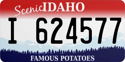 ID license plate I624577