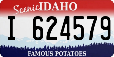 ID license plate I624579