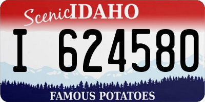 ID license plate I624580