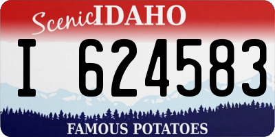 ID license plate I624583