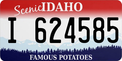 ID license plate I624585