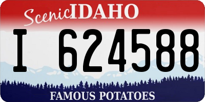 ID license plate I624588