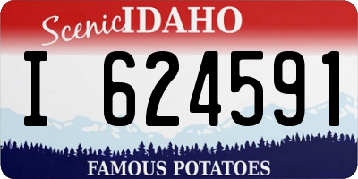 ID license plate I624591