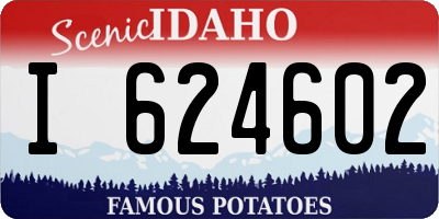 ID license plate I624602