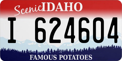 ID license plate I624604