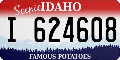 ID license plate I624608