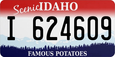 ID license plate I624609