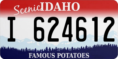 ID license plate I624612