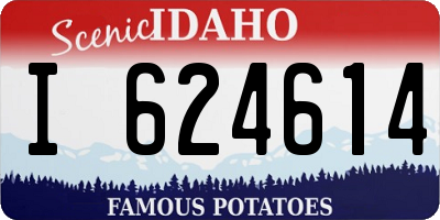 ID license plate I624614