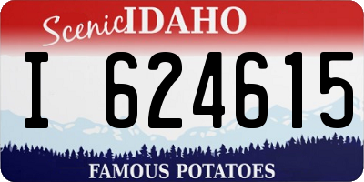 ID license plate I624615