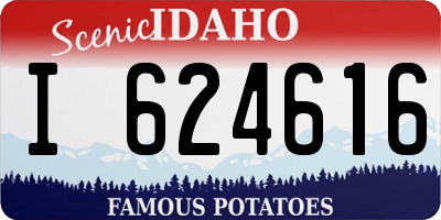 ID license plate I624616