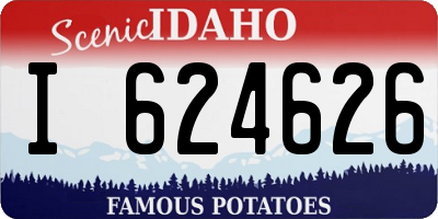 ID license plate I624626