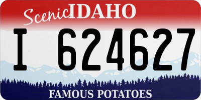 ID license plate I624627