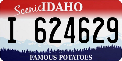 ID license plate I624629
