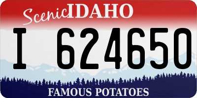 ID license plate I624650