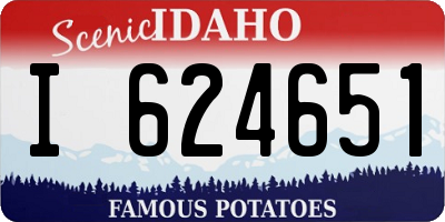 ID license plate I624651