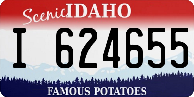 ID license plate I624655