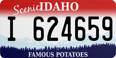ID license plate I624659
