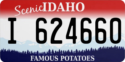 ID license plate I624660