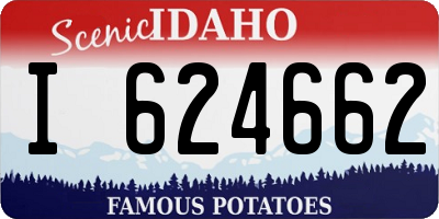 ID license plate I624662