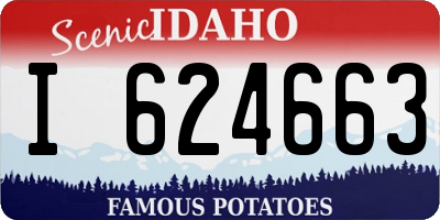 ID license plate I624663