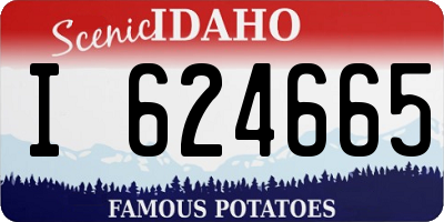 ID license plate I624665