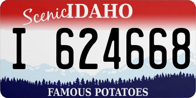 ID license plate I624668