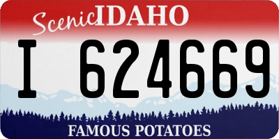 ID license plate I624669