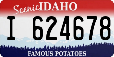 ID license plate I624678