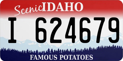 ID license plate I624679