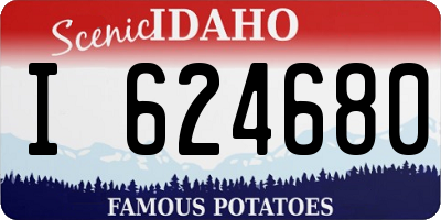 ID license plate I624680