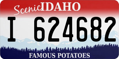ID license plate I624682