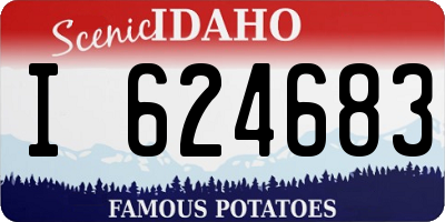 ID license plate I624683