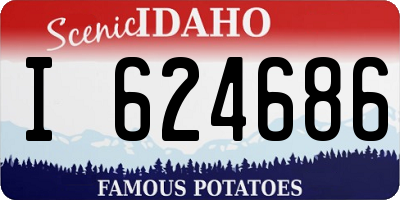 ID license plate I624686
