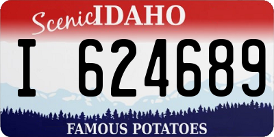 ID license plate I624689