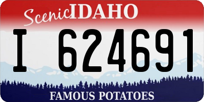 ID license plate I624691