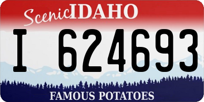 ID license plate I624693