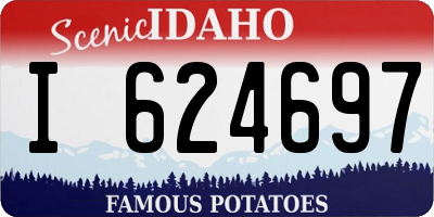 ID license plate I624697