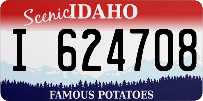 ID license plate I624708