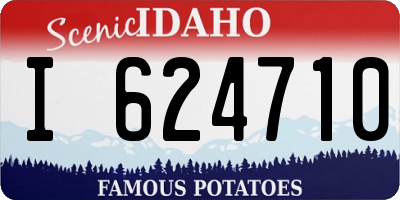 ID license plate I624710