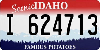 ID license plate I624713