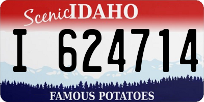 ID license plate I624714