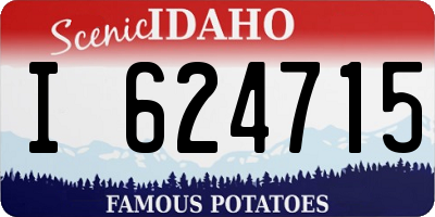 ID license plate I624715