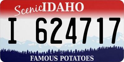 ID license plate I624717