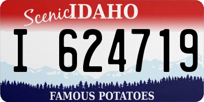 ID license plate I624719