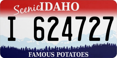 ID license plate I624727