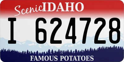 ID license plate I624728