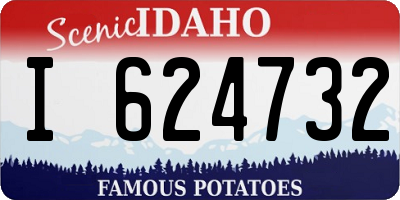 ID license plate I624732